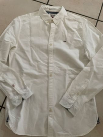Tommy Hilfiger Denim Hemd, Weiss, Regular Fit, Gr. S