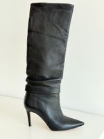 Bianca Di Stiletto-Stiefel Leder schwarz Gr. 36