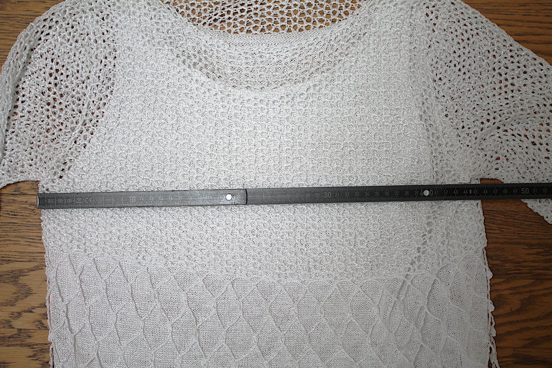 Maglioni & Felpe: Damen Strick Pullover weiss Netzmuster gehäkelt Cut out – Nuovo (secondo la descrizione) da Hüttwilen venduto da pinti55 3