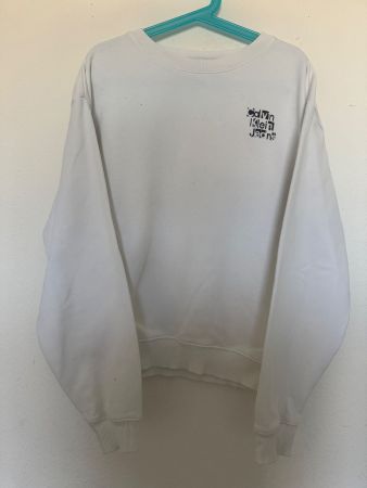 Pull Calvin Klein Jeans blanc 12 ans