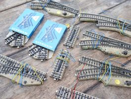 Märklin viele Elektro Weichen/Zubehör H0 M-Gleis