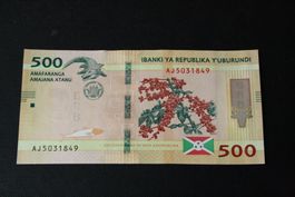 UNC Burundi 500 Francs 2023