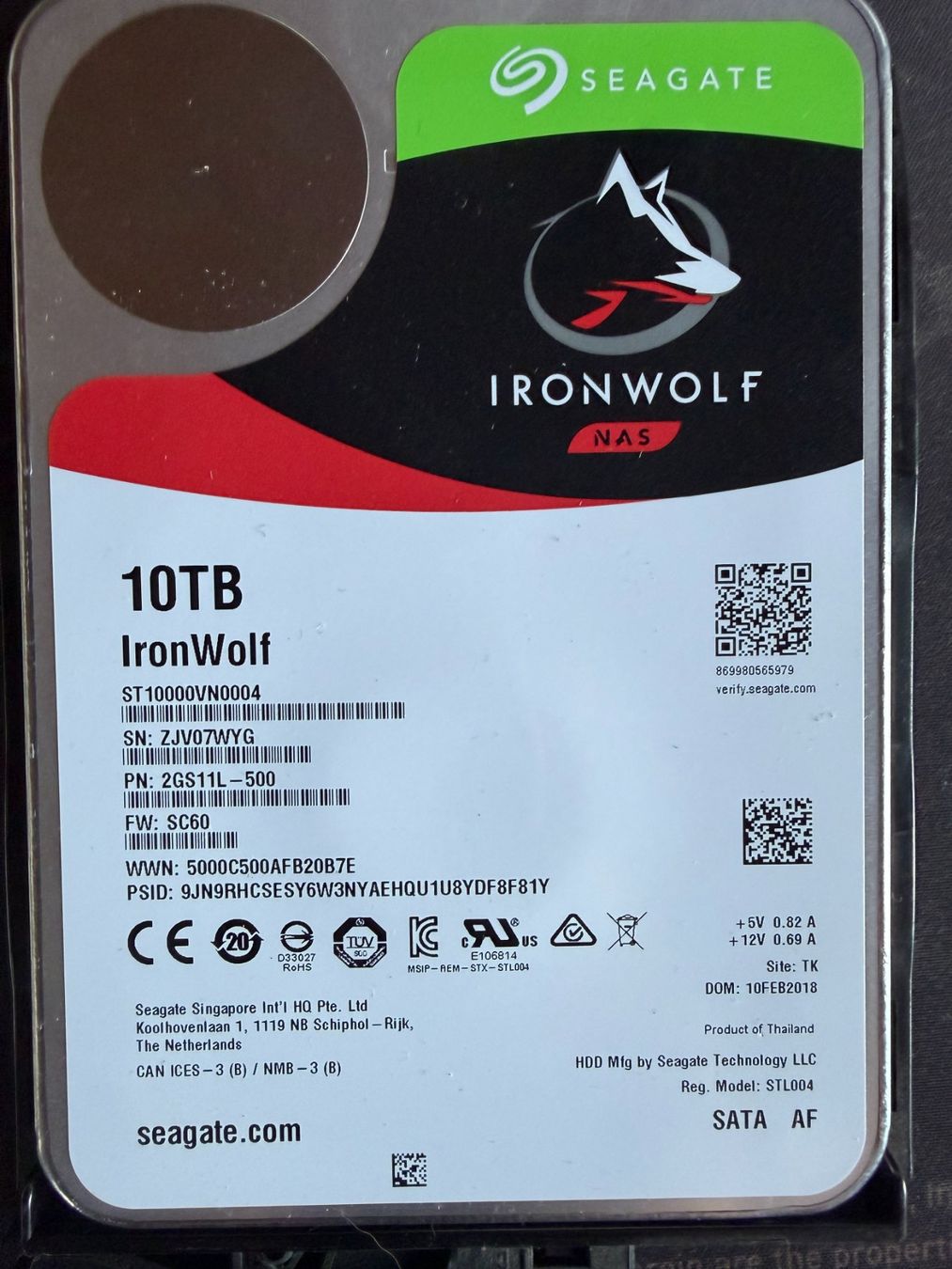 Seagate Harddisks: Seagate Ironwolf 10TB – Gebraucht aus Diessenhofen von ren_sb8w