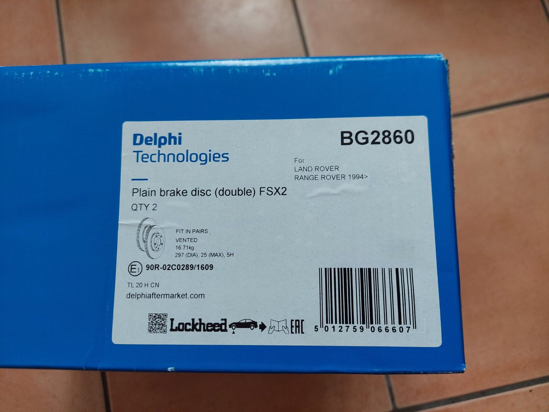 Land Rover Tutti pezzi di ricambio auto: Bremsscheiben Delphi für Range Rover P38 – Nuovo e nell'imballaggio originale da Zürich venduto da makimakimak 2