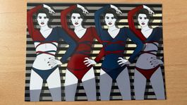 Sync. Dancers - Pop Art Ansichtskarte by Peter Tschirky 2025