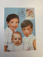 Luxemburg Postkarte Prinzen Guillaume, Felix, Louis 1988