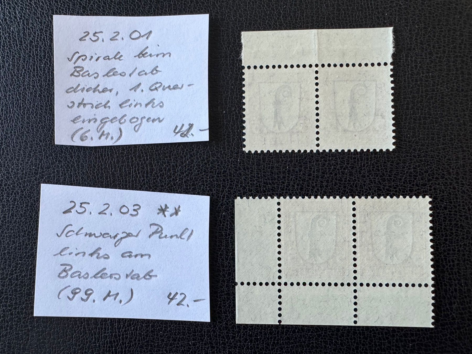 Alle Briefmarken: Pro Juventute 1923, 25.2.01 und 25.2.03, postfrisch – Neu (gemäss Beschreibung) aus Stallikon von HILDECH1 7