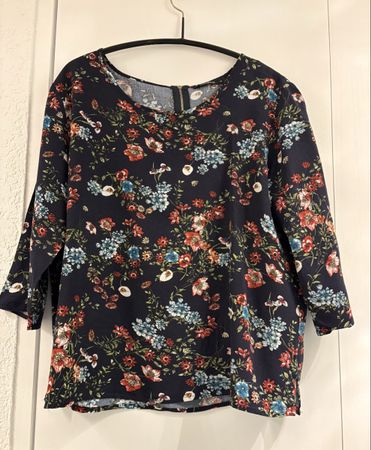 Only Viskose Bluse/Shirt: 42, floral, 3/4 Arm, top Zustand