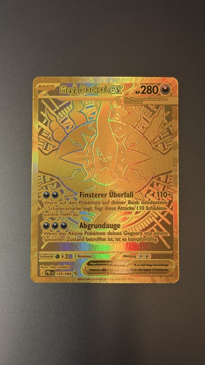 Pokémon Carte collezionabili: Mega Darkrai Gold PBL 120/084 – Nuovo (secondo la descrizione) da Holderbank AG venduto da ale_151