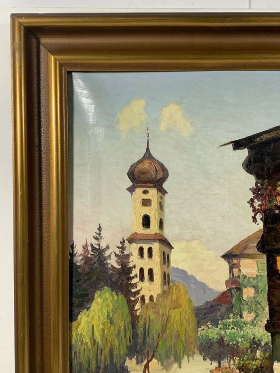 GEMÄLDE OEL/LEINWAND UNLESERLICH SIGNIERT MIT RAHMEN 4