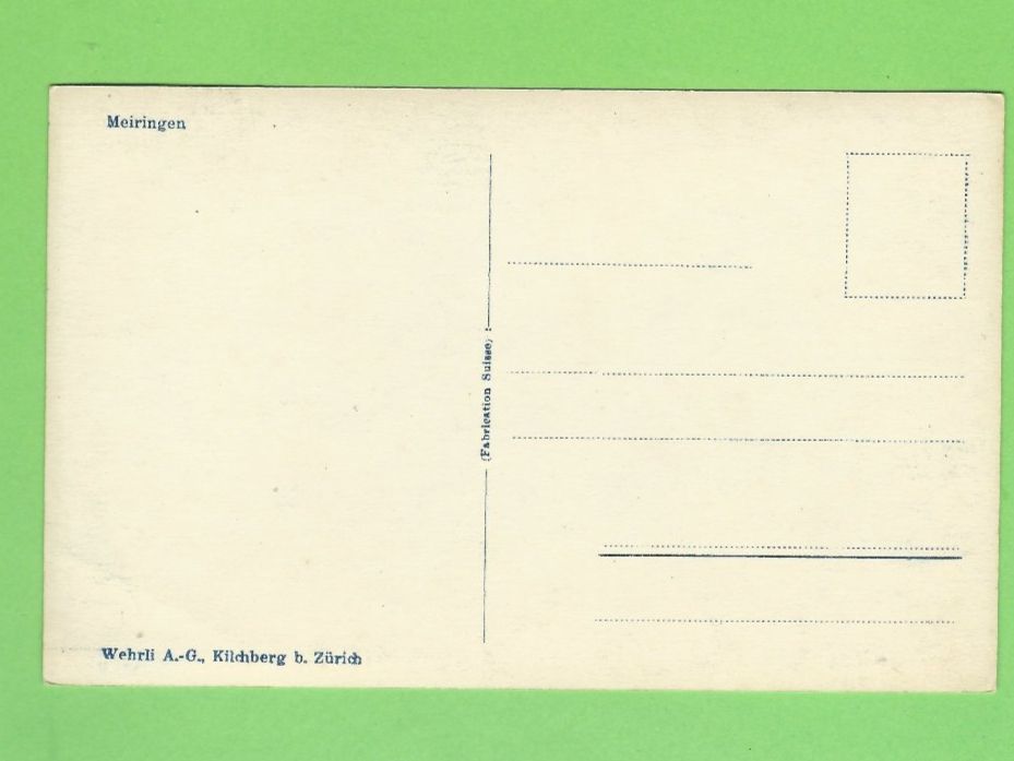 Cartoline postali: Meiringen, Kirche und Berge – Usato da Zürich venduto da t24_de 1