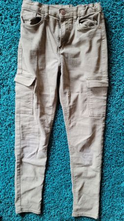 H&M Cargo Hose, Khaki, Skinny Fit, Gr. 146 Top!