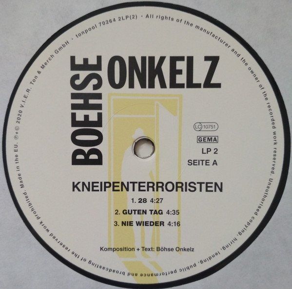 Dischi in vinile: Boehse Onkelz – Kneipenterroristen – Nuovo e nell'imballaggio originale da Brittnau venduto da Zibu 4