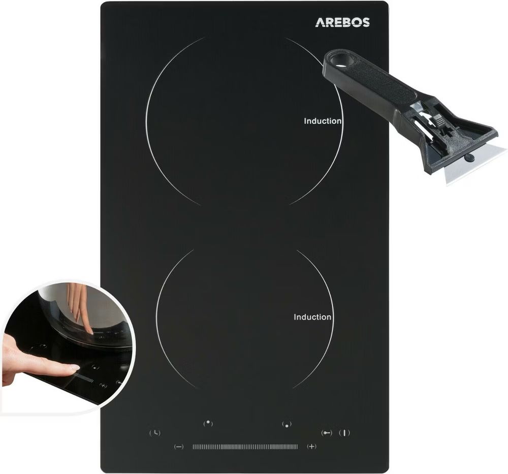 Piatti di portata: Arebos Induktionskochfeld 2x Kochplatten – Nuovo (secondo la descrizione) da Nebikon venduto da warendiscount