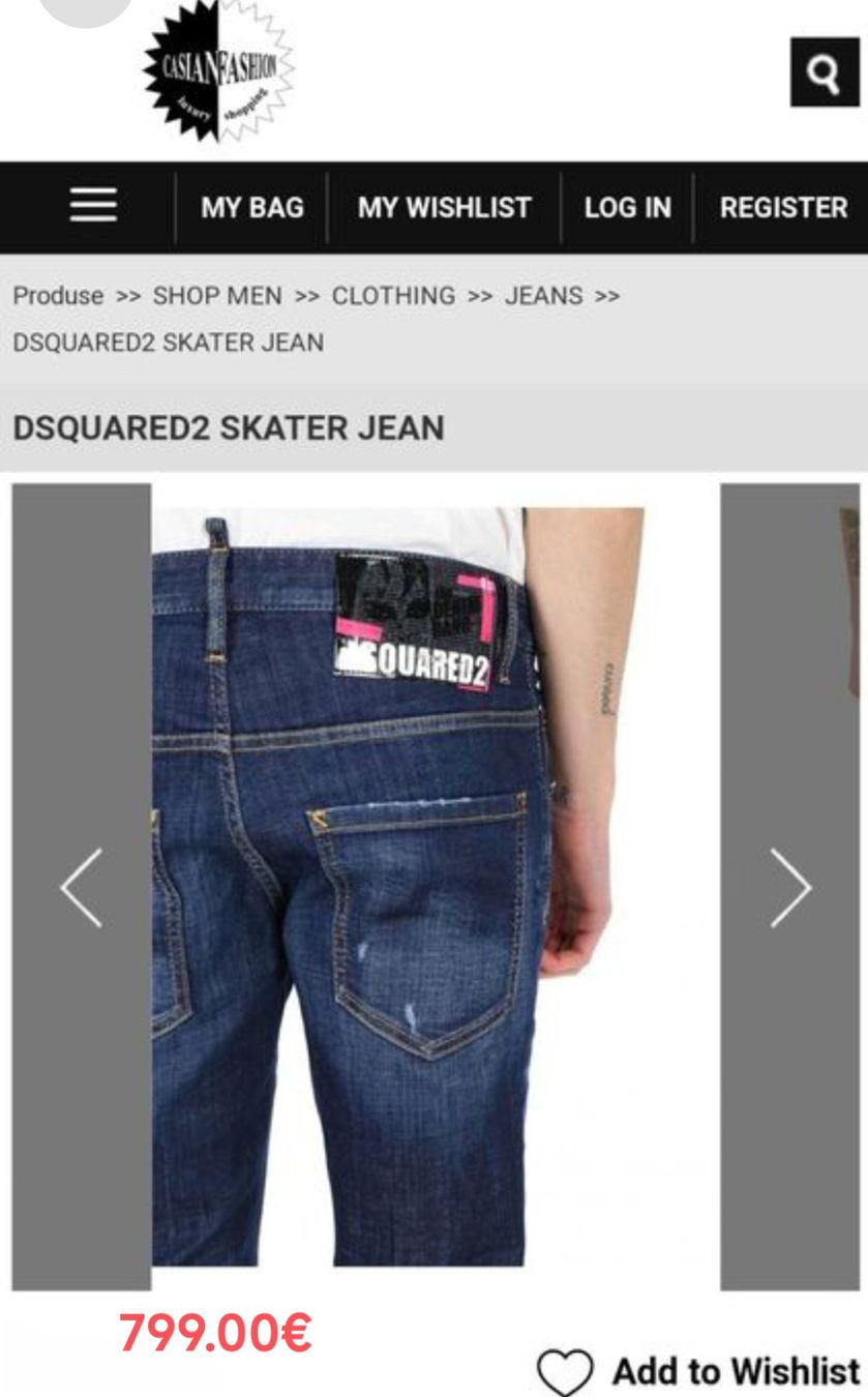 Dsquared2 Jeans: Neue Dsquared2 SKATER Mann jeans TG 46 – Neu und originalverpackt aus Oensingen von Outlet_Super_Sale 7