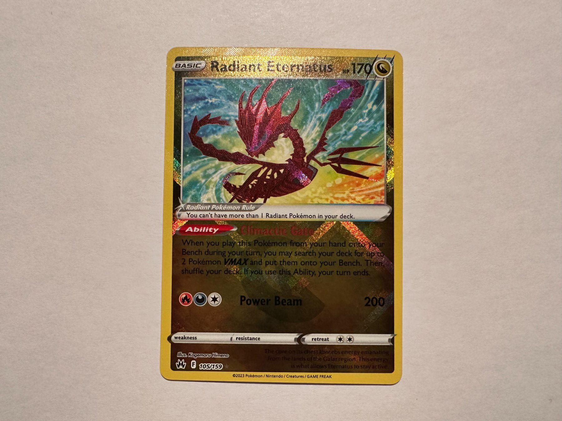 Pokémon Carte collezionabili: Radiant Eternatus Crown Zenith EN – Nuovo (secondo la descrizione) da Hagendorn venduto da Pokecollectorch 1