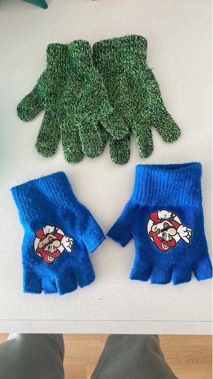 FakeFace Kinderhandschuhe 3-5 Jahre - Warme Winterhandschuhe Mit Auto-Motiv