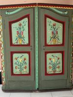 Armoire de 1792 Antiker handbemalter Bauern-Hochzeitsschrank