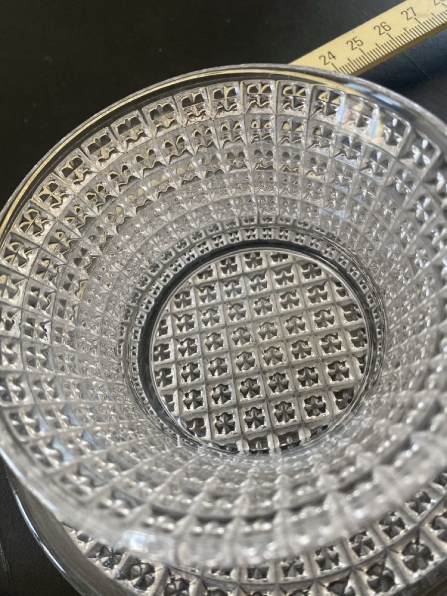 Gläser: Antike Kristall Zuckerdose mit Deckel und Teller. – Gebraucht aus Flawil von IrisK010203 5