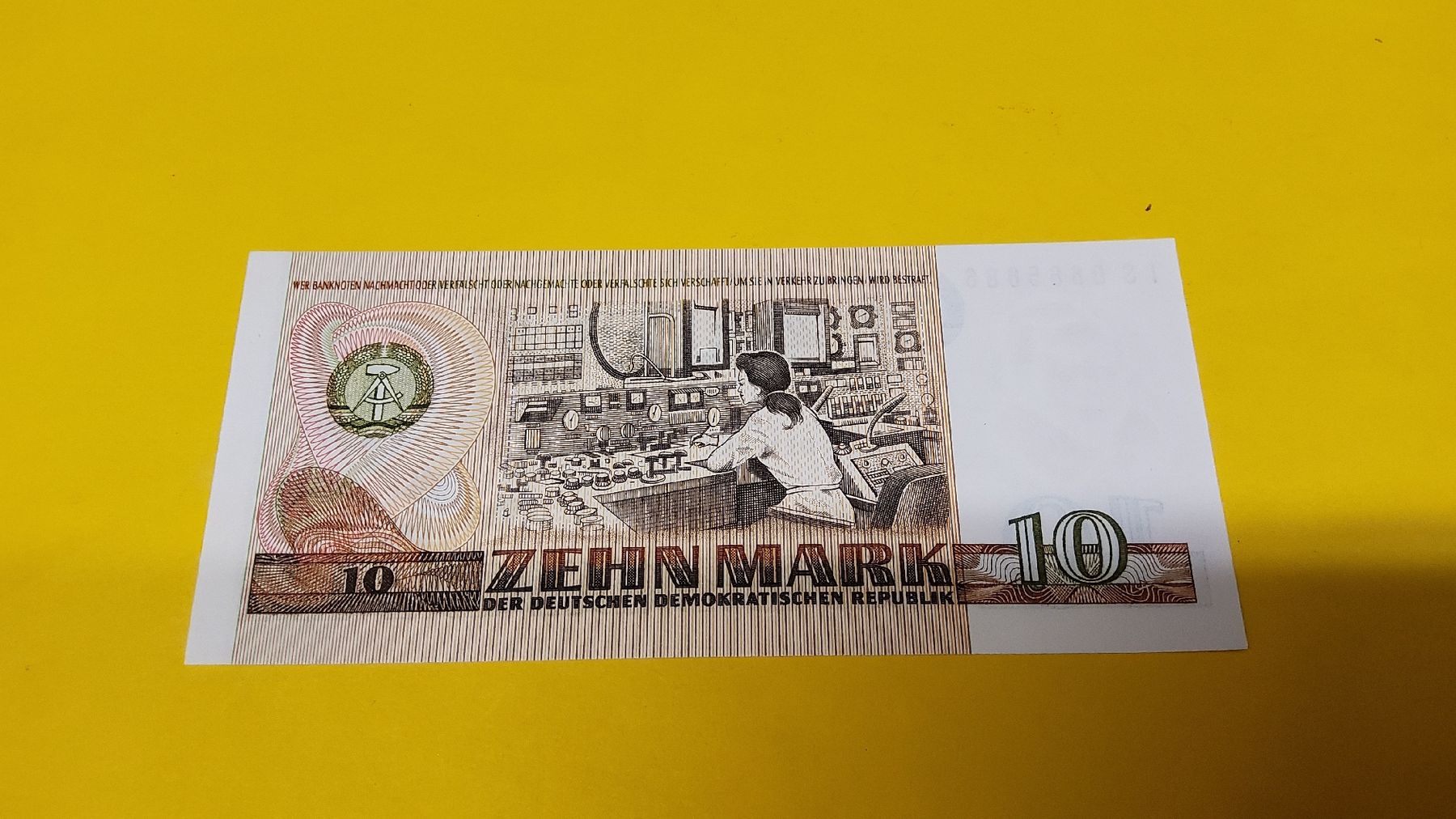 Banconote: 10 Mark DDR 1971 Banknote  – Nuovo e nell'imballaggio originale da Herisau venduto da Nluanalucas 1