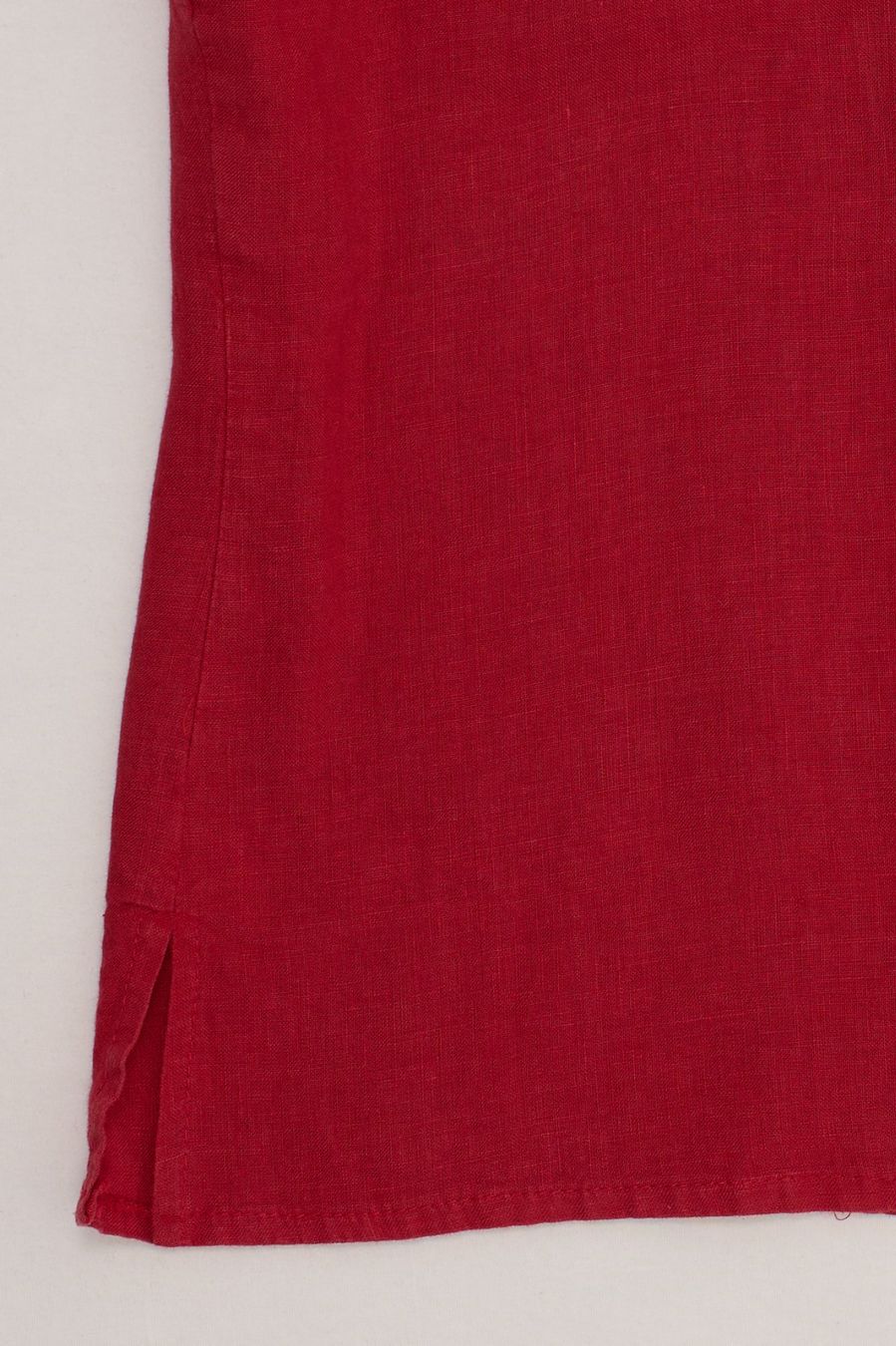 Camicette: Chemisier 100% Lin Rouge Brodé Sequins T. L – Usato da Fribourg venduto da re-fine 6