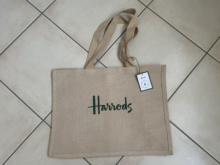 Borsa Harrods nuova in Juta 