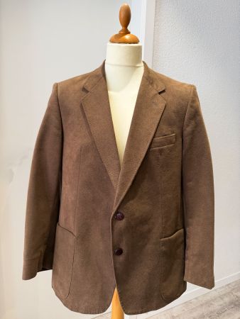 Elegantes Alcantara Sakko Braun – Milano Italia – Gr. 50
