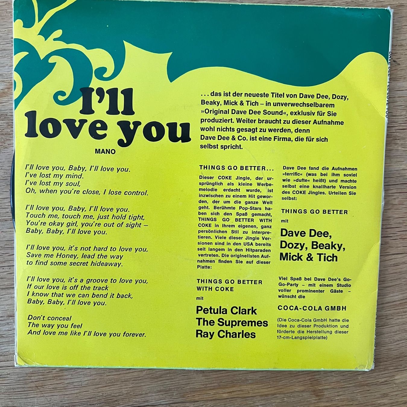 Schallplatten: Dave Dee, Dozy, Beaky, Mick & Tich - I'll Love You/ 1.D 1968 – Gebraucht aus Gais von soundcave57 2