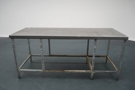 Chromstahltisch Arbeitstisch Metallgestell gebraucht