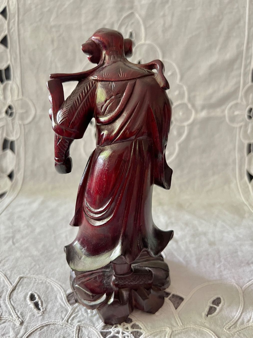 Statuette: Chinesische Figur Holz geschnitzt 18cm – Usato da Frenkendorf venduto da Only1 3