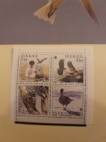 Suede - Bloc de quatre timbres rares WWF - oiseaux!