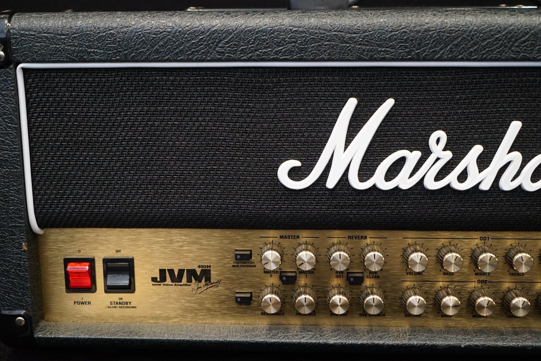 Marshall Amplificatori: Marshall JVM410H (Head) Fussliste – Usato da Ortschwaben venduto da Musictrade 2