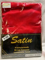 Satin Fixleintuch Rot 180/200cm
