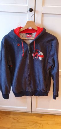 Puma Sweatjacke Hoodie blau/rot für Männer oder Jungen