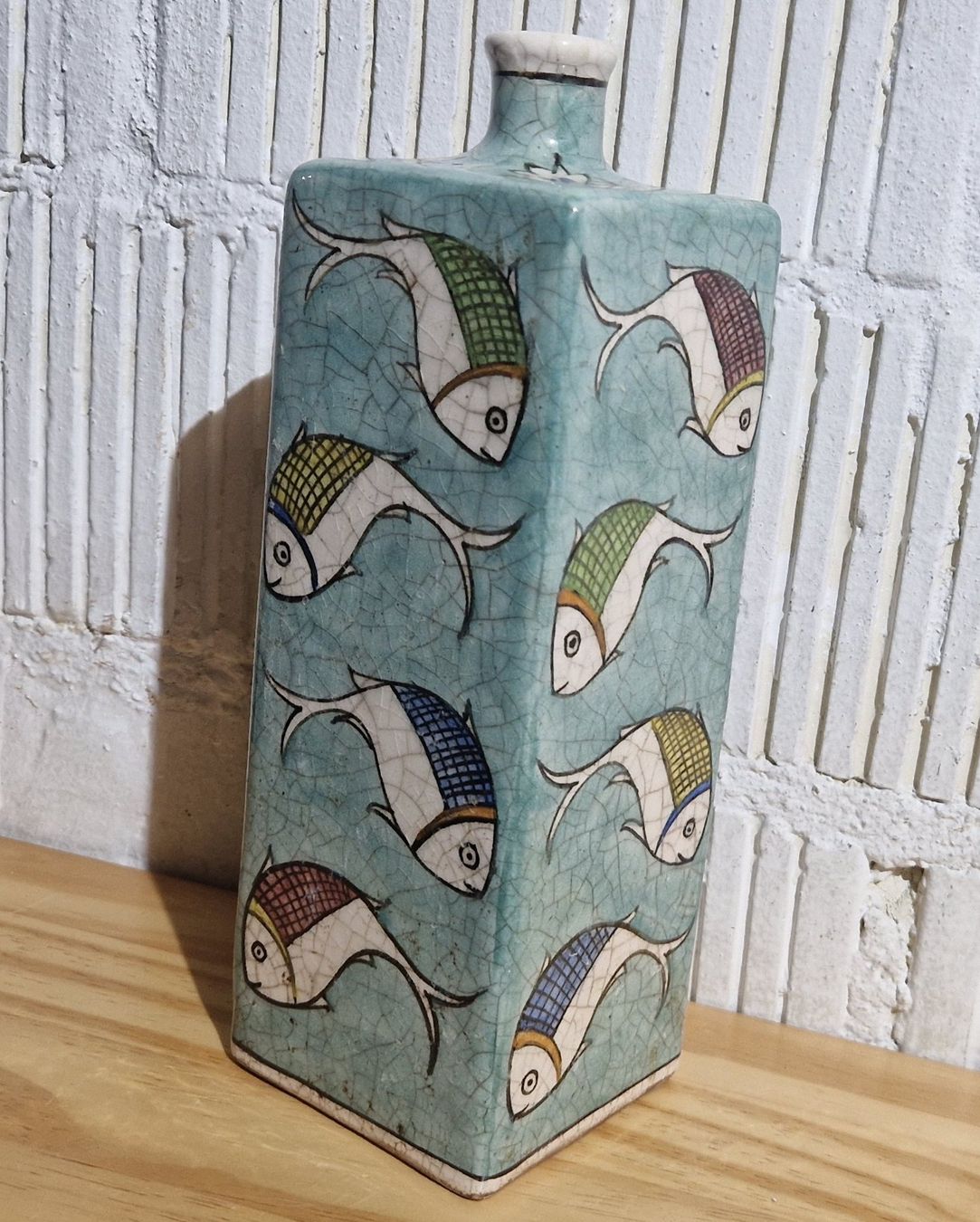 Vasen & Gefässe: Vase mit Fischen orientalsich – Gebraucht aus Seedorf BE von Stibutz 1