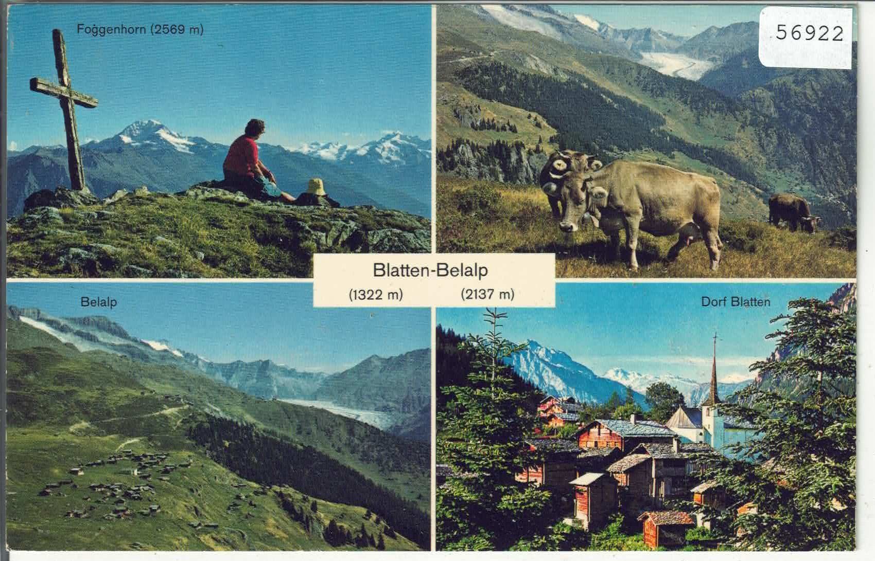 Cartoline postali: Blatten-Belalp - Dorf Blatten – Usato da Ettingen venduto da Kartenplanet