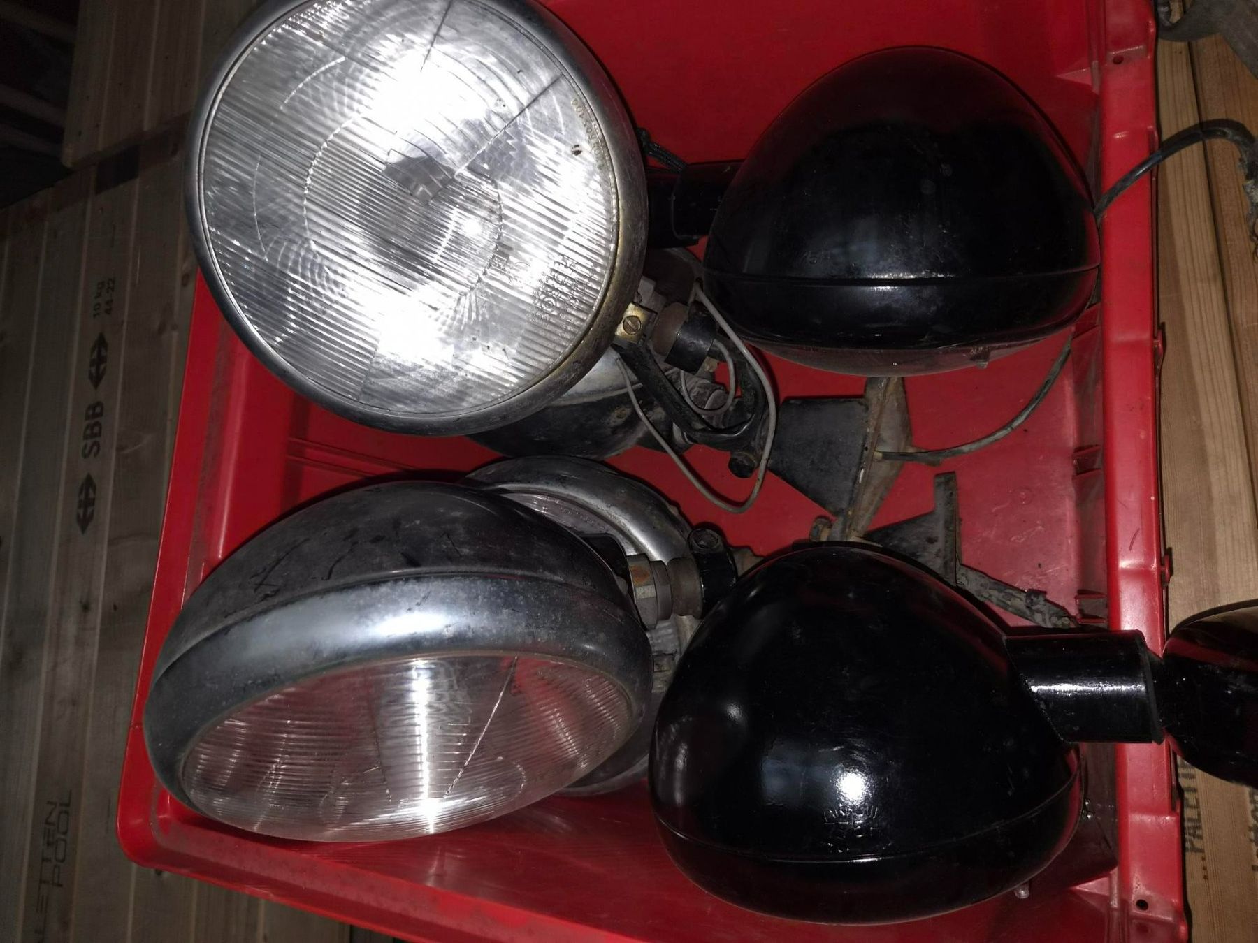 Trattori: 1 Posten Oldtimer Scheinwerfer, Lampen zu Traktor, LKW – Usato da Dürnten venduto da Bachtel84