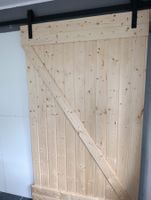 Schiebetür Holz inkl. Beschlag & 6x Hartfaserplatten