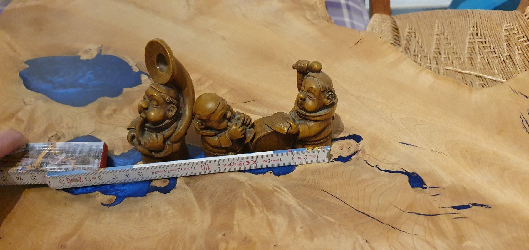 Statuette: Antike Geschnitzte musiker. holz statuen .ca1955 – Usato da Mammern venduto da Iten-chris 5
