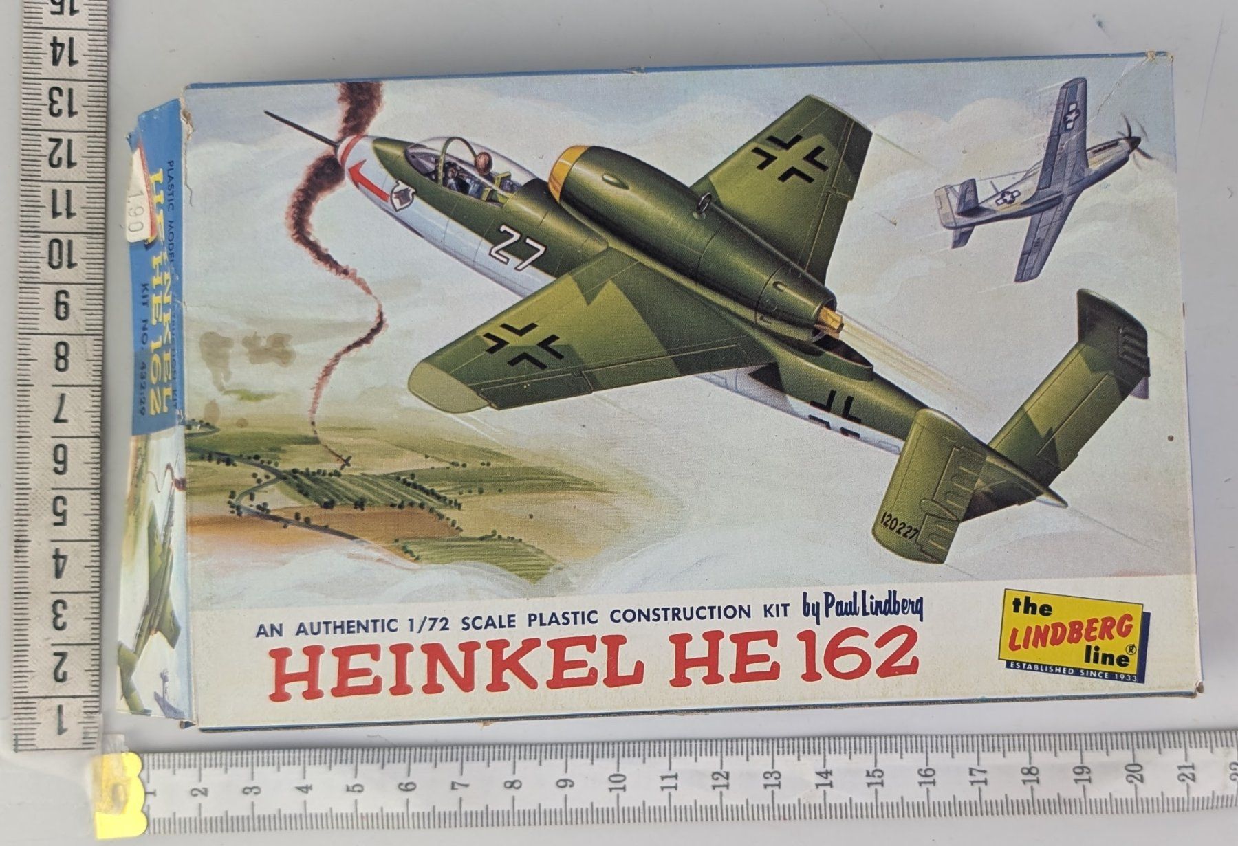 Kit di modellismo & Modellini statici: 1965 Lindberg 1/72 Scale Heinkel HE 162 Model Kit – Nuovo (secondo la descrizione) da Zürich venduto da 1.Simon