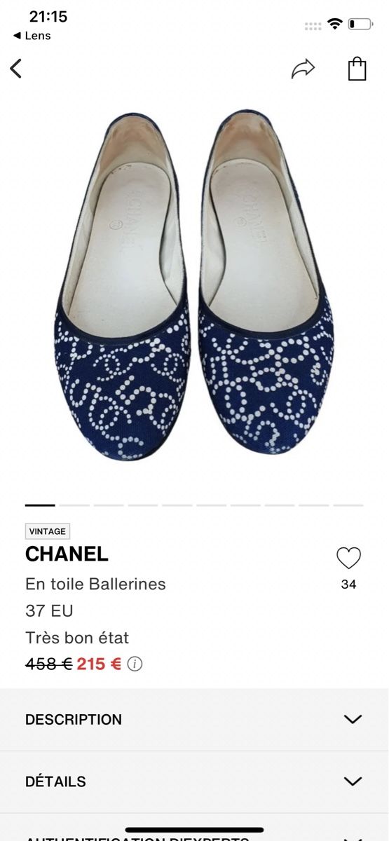 Chanel Scarpe da donna: Ballerines Chanel – Usato da Versoix venduto da wen_75xm 6