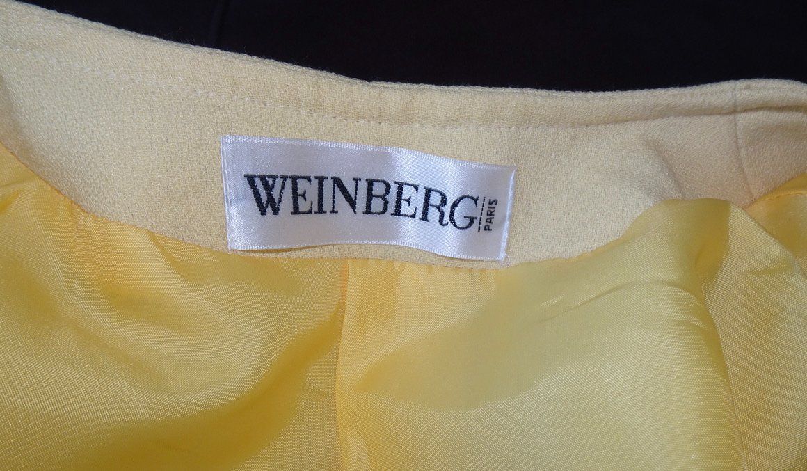 Completi & Tailleur: Ensemble tailleur jaune pâle chic Weinberg – Usato da Châtelaine venduto da Gio54321 5