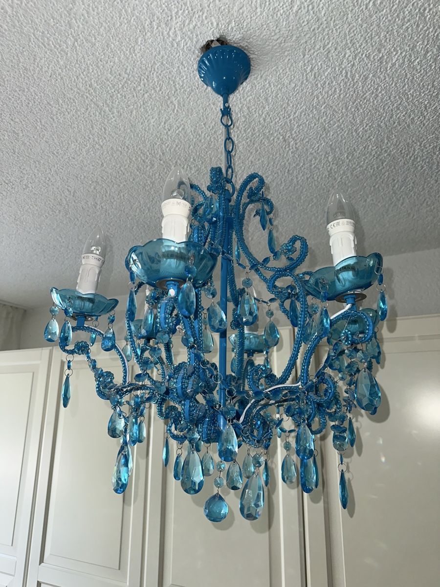 Lustres & lampes de plafonds: Kronleuchter blau – D'occasion à Oberglatt ZH par any58 3