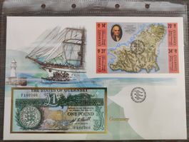 Banknoten-Brief Guernsey !!!!!!!