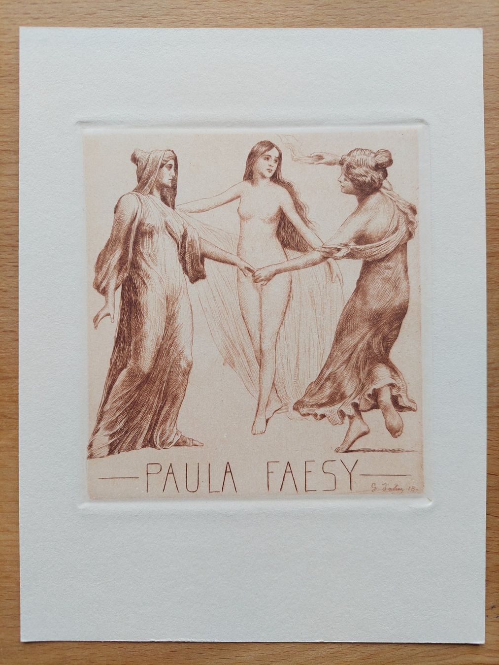 Gemälde: Exlibris Günther Jahn - Original Radierung – Gebraucht aus Obfelden von Exlibris-Art