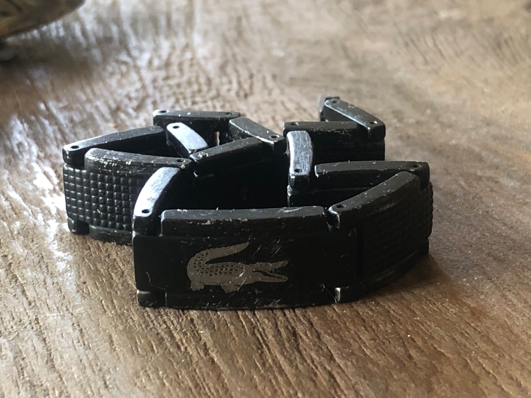 Lacoste Bracelets: WIRD ENTSORGT   ------   Lacoste Armband stahl schwarz – D'occasion à Wald ZH par rotschmuddl 2
