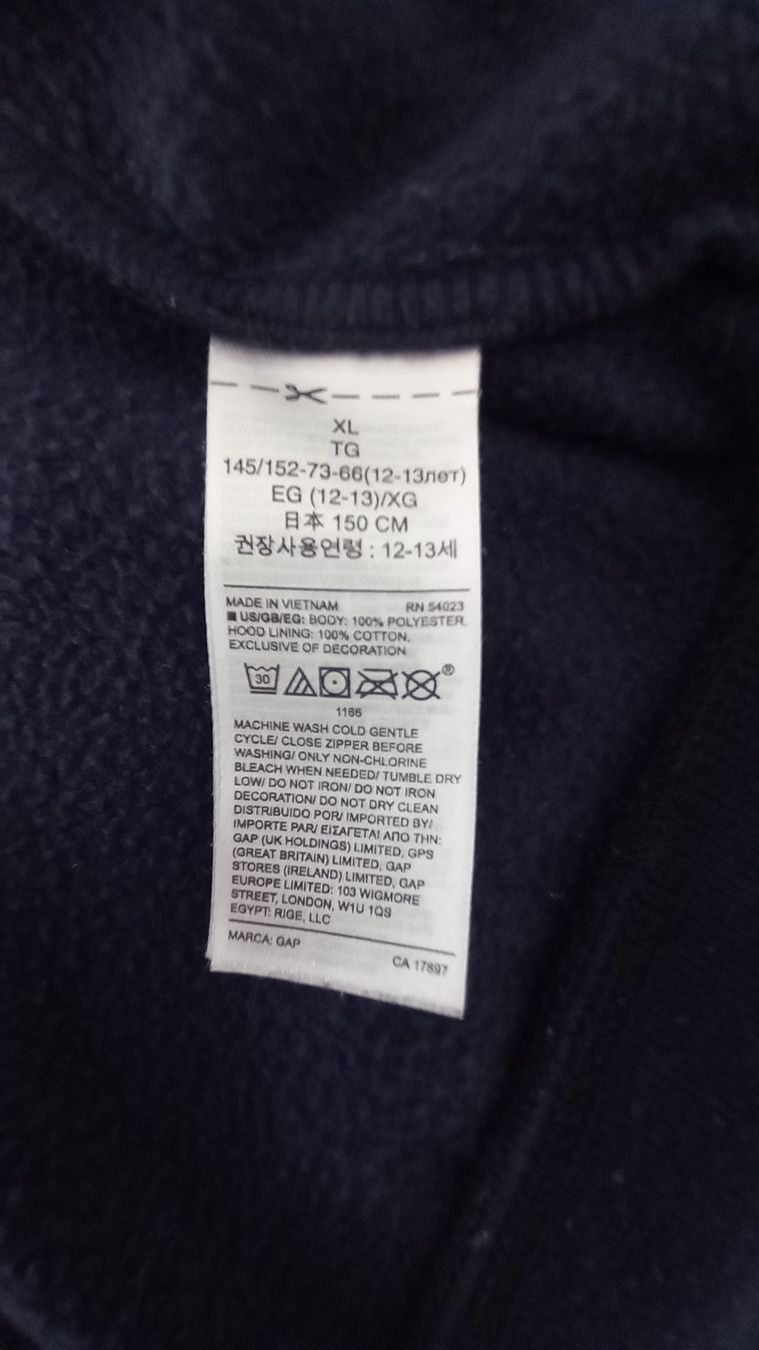 Gap Giacche & Cappotti: Fleecejacke GAP 158/164 dunkelblau – Usato da Eggersriet venduto da Taylorjam 3