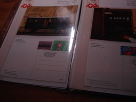 2 Sätze Bildpostkarten PTT-Museum 1990, o und Beschrieb