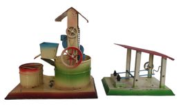 2 grosse Antriebsmodelle Hammerwerk und Brunnen