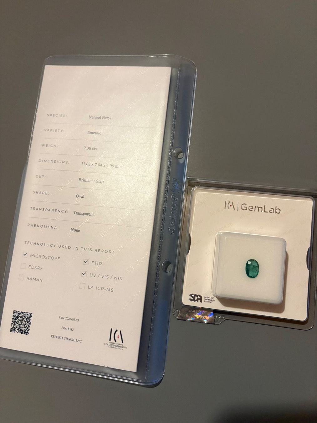 Pietre preziose: Smaragd mit Zertifikat – Nuovo e nell'imballaggio originale da Bolken venduto da Romeo80 1